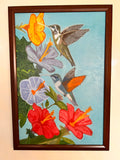 Colibríes tras el nectar